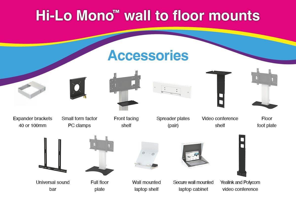loxitltd's tweet image. Screen mounts really come into their own when they are accessorised, bringing useful peripherals, media players etc onto the mount itself. We have decades of experience in the sector and have developed a comprehensive range of accessories.

#ScreenMounts #ScreenSolutions #EdTech