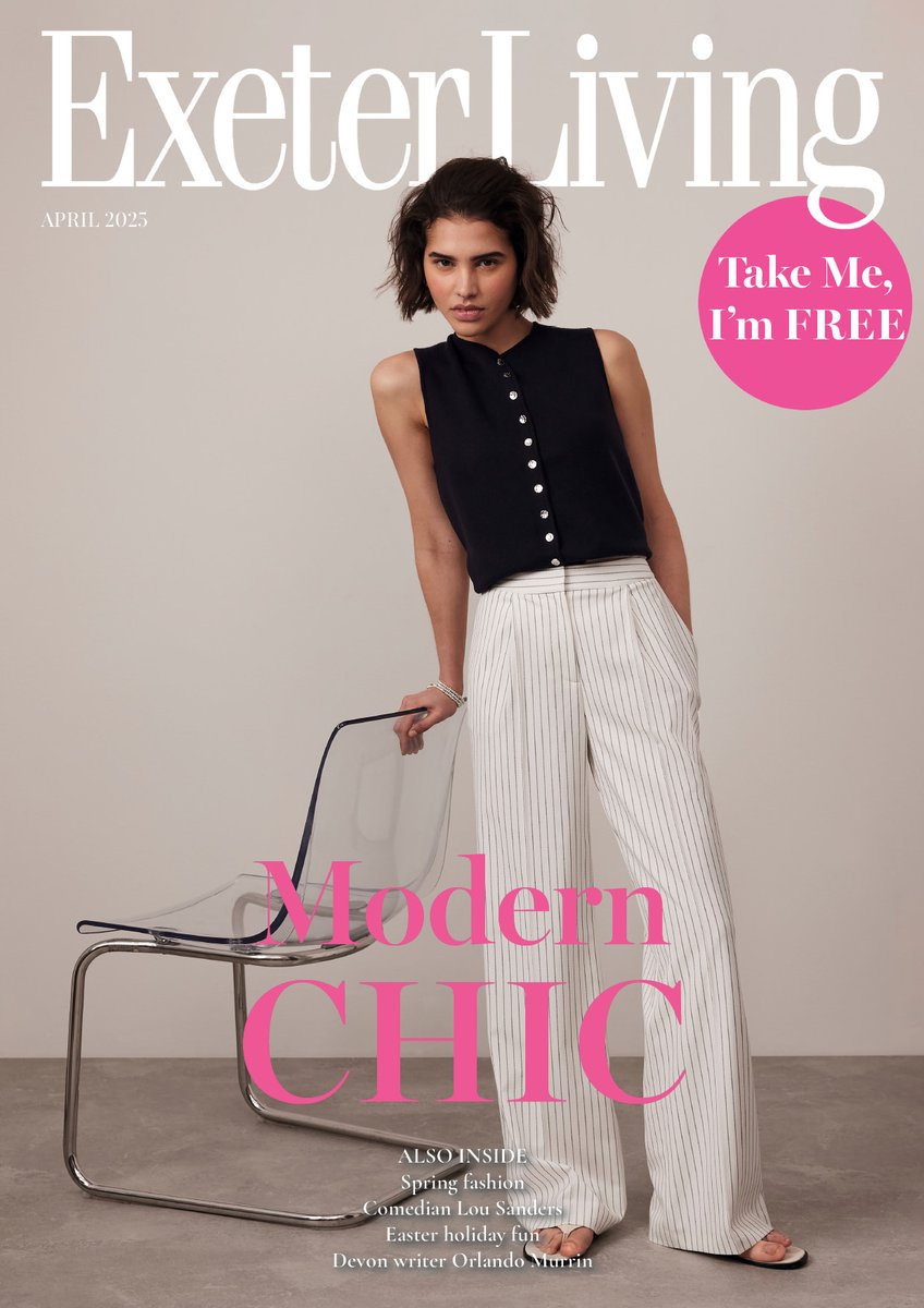 🌸The APRIL issue has landed! Spring fashion, Easter holiday fun, interviews with Orlando Murrin and Lou Sanders - plus buckets of arts &amp; culture to see you through the coming month🌸

Front cover: 📸Mint Velvet   
#Exeter #ExeterLivingmag
