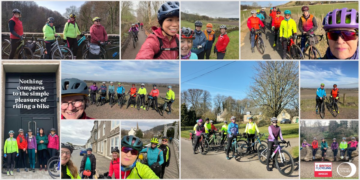 Last week, we rode through sunshine &amp; stunning scenery! 🚴‍♀️☀️

✨ From Arbroath to Ayrshire
🌲 A forest in Fife to the coast from Dundee
🏙️ Edinburgh to the Scottish Borders &amp; beyond!

Join a Breeze ride near you! 🌟 letsride.co.uk/breeze
