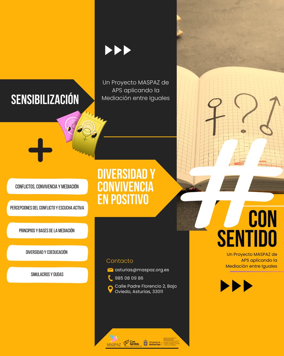 maspazasturias's tweet photo. 📣🟠 Con Sentido 

➡️ Un proyecto MASPAZ de APS aplicando la mediación entre iguales. 

✅🌈 Diversidad y convivencia en positivo. 

#maspazteam2025 #consentido #proyecto #mediación #sensibilización https://t.co/7yjnFUbSox