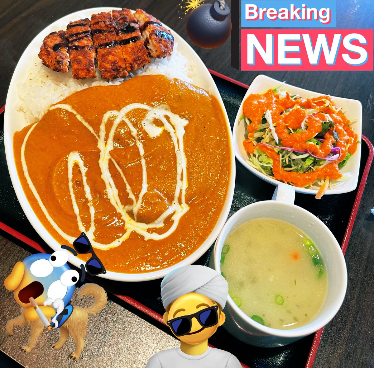 私の最愛なる1億2,483万人の全日本国民のフォロワーのみなさ～んお久しぶりだナンっっ😎🍴✨️
今日も地元のインドカレー屋行ってきましたー🍛✨️みんなも食べに行ってみて～～🍛✨️美味しいよ～～ん😎✨️

ん…❓ちょっと待って…

今日量多すぎだろ‼️‼️💦💦
（いつもの量の約1.5倍）