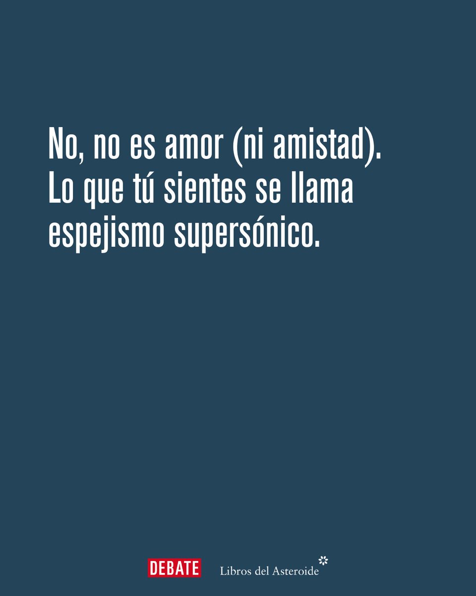 Editorial Debate (@debatelibros) on Twitter photo Cuando Laura Riñón Sirera y <a href="/mrtfernandez/">Marta Fernández</a>, librera y periodista, fueron invitadas a participar en «Amistad», este proyecto compartido entre Mariano Sigman y Jacobo Bergareche, llamaron «espejismos supersónicos» a esta camaradería fugaz. Cuando Laura Riñón Sirera y <a href="/mrtfernandez/">Marta Fernández</a>, librera y periodista, fueron invitadas a participar en «Amistad», este proyecto compartido entre Mariano Sigman y Jacobo Bergareche, llamaron «espejismos supersónicos» a esta camaradería fugaz.