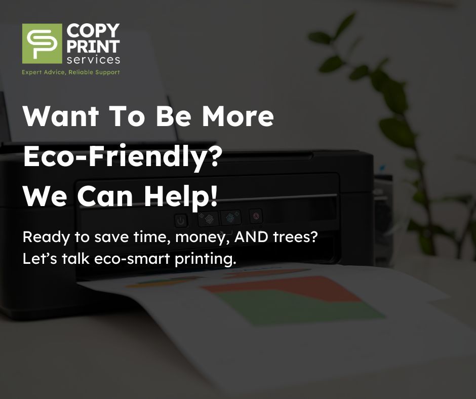 At Copy Print, we’re committed to helping you reduce your carbon footprint without compromising on quality. 🌍

With our eco-friendly printing options, you can save energy, reduce waste, and make a positive impact on the environment – all while getting the job done efficiently!