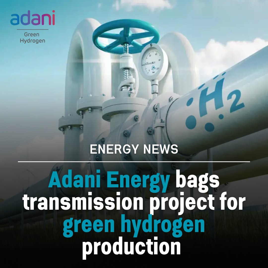 Instautility's tweet photo. Adani Energy bags transmission project for green hydrogen production @AdaniOnline
#AdaniEnergy #NorthIndia #Rajasthan #Navinal #Gujarat #greenhydrogen #hydrogen #H20 https://t.co/H2L8DCfkc5