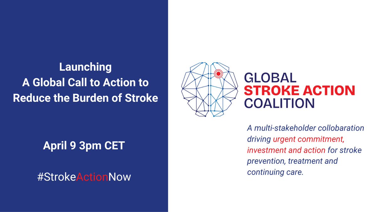European Stroke Org (@esostroke) on Twitter photo #StrokeActionNow – Global Call to Reduce the Stroke Burden
📅9 April | 🕒 15:00 CEST
Join WHO, OECD, WSO experts, Ministers of Health & #stroke survivors for the inaugural event to explore policy solutions ahead of the UN HLM on NCDs.
👉 ow.ly/sko750Vnbnh
<a href="/WorldStrokeOrg/">World Stroke Org</a> #StrokeActionNow – Global Call to Reduce the Stroke Burden
📅9 April | 🕒 15:00 CEST
Join WHO, OECD, WSO experts, Ministers of Health & #stroke survivors for the inaugural event to explore policy solutions ahead of the UN HLM on NCDs.
👉 ow.ly/sko750Vnbnh
<a href="/WorldStrokeOrg/">World Stroke Org</a>