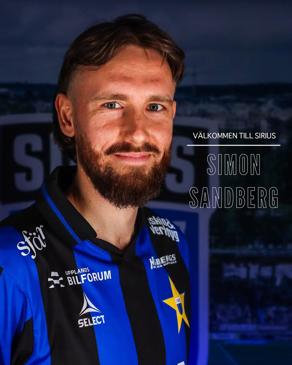siriusfotboll's tweet image. Välkommen till Sirius, Simon Sandberg! 🔵⚫

Sirius Fotboll är överens med den 30-åriga försvararen Simon Sandberg om en övergång. Simon ansluter till Sirius på free transfer och avtalet och sträcker sig fram till sommaren 2025.

Läs mer på siriusfotboll.se