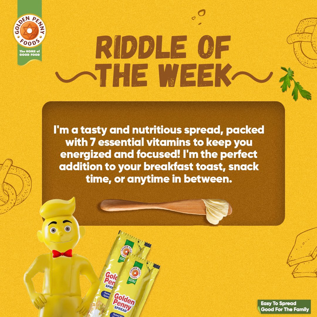 GpennySpreads's tweet photo. Can you guess who i am?
#GoldenpennySpread
#Riddle
#EasyToSpread
#GoodForTheFamily https://t.co/gG6B5rLrw0