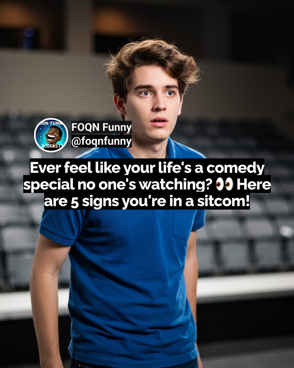FoqnFunny's tweet image. Life's a laugh track, and we're all just trying not to trip over the coffee table. 😂 Double tap if you've ever felt like the star of your own ridiculous sitcom! And hey, if you're not living in a comedy... are you even living? 🤔 #SitcomLife #RealLifeLaughs #FoqnFunny