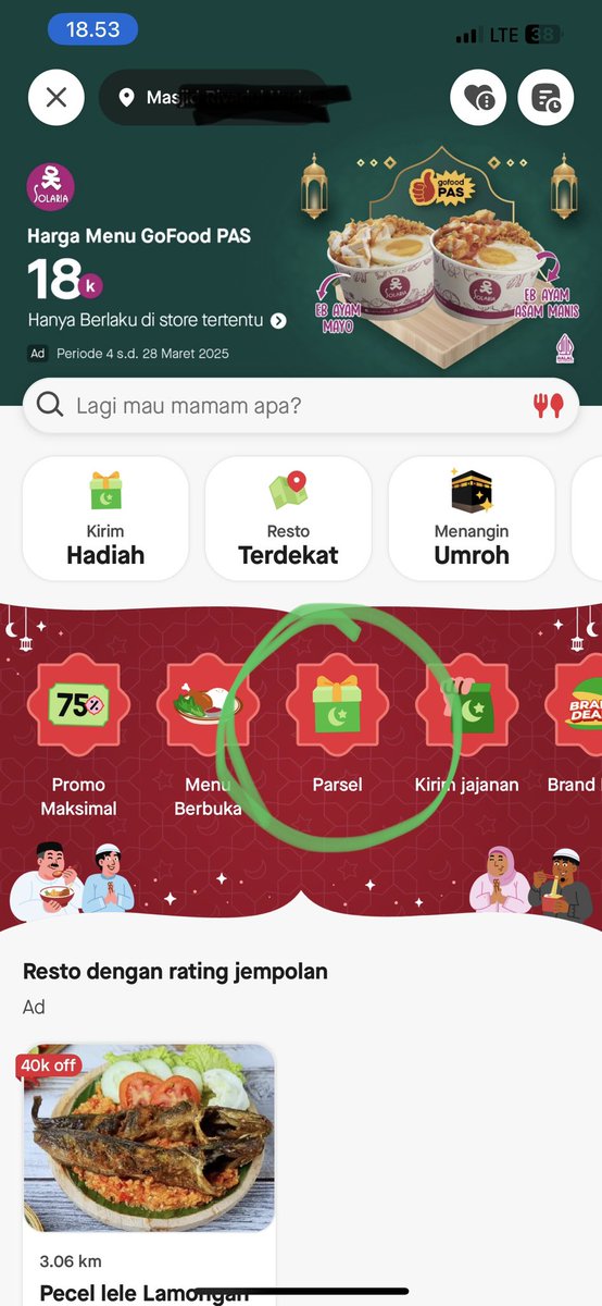 guys yang ribet perkara hampers menurut gue sekarang Kirim Parsel Pake GoFood aja. selain simple dan bisa pake kartu ucapan, ada diskon 75% pula. yuk cus tim anti rempong cobain
