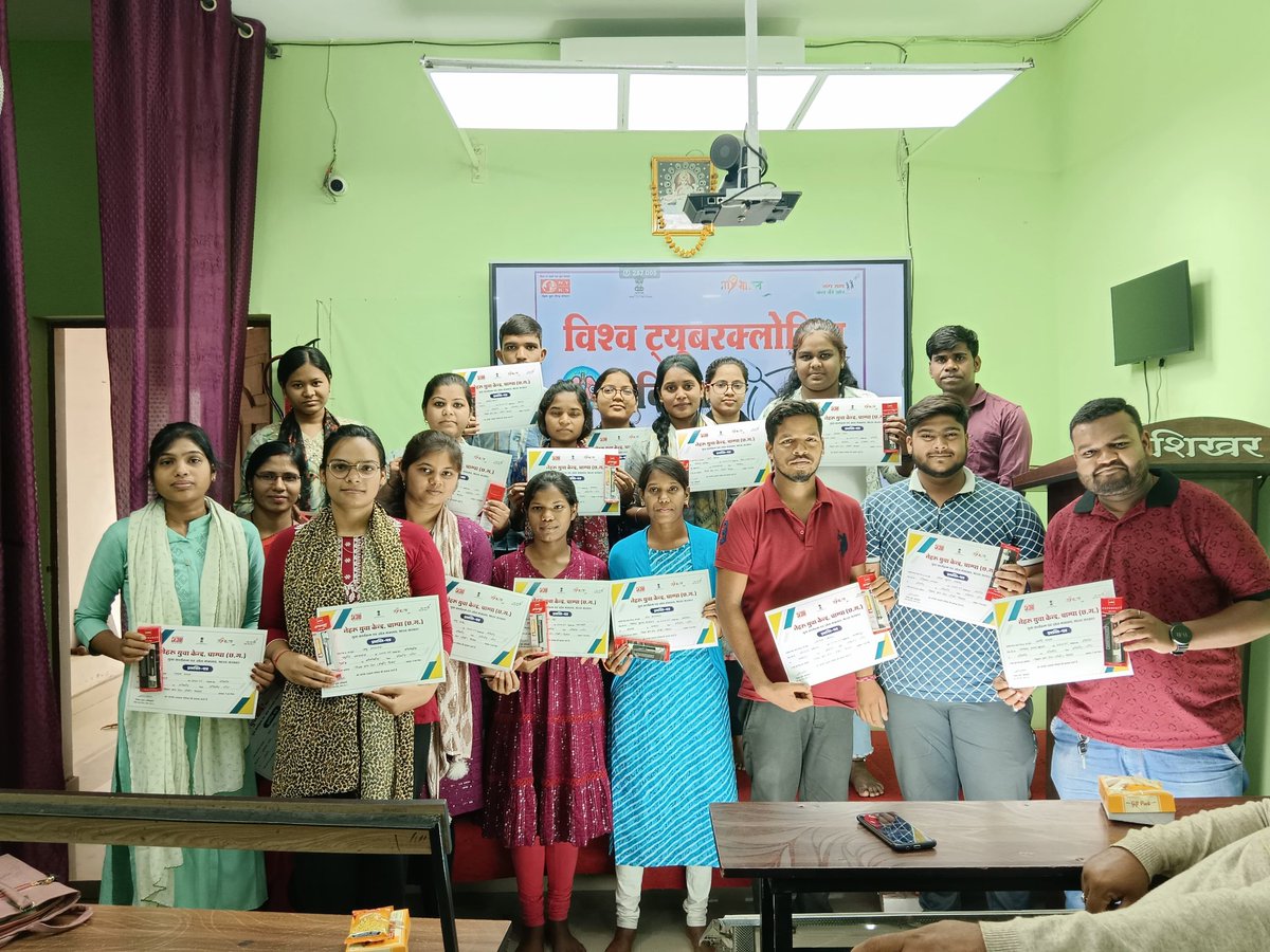 NYKS CHAMPA {C.G.} (@nykschampa1) on Twitter photo Awareness Campaign and Quiz Competition was carried by <a href="/nykschampa1/">MY Bharat Janjgir Champa</a> on the occasion of World TB Day 2025 at Janjgir today.
<a href="/NykSaktiCG/">MY BHARAT SAKTI (C.G.)</a>
<a href="/nyksindia/">NYKS India</a>
<a href="/YASMinistry/">YAS Ministry</a>
<a href="/mybharatgov/">Mera Yuva Bharat - MY Bharat</a>
#WorldTuberculosisDay Awareness Campaign and Quiz Competition was carried by <a href="/nykschampa1/">MY Bharat Janjgir Champa</a> on the occasion of World TB Day 2025 at Janjgir today.
<a href="/NykSaktiCG/">MY BHARAT SAKTI (C.G.)</a>
<a href="/nyksindia/">NYKS India</a>
<a href="/YASMinistry/">YAS Ministry</a>
<a href="/mybharatgov/">Mera Yuva Bharat - MY Bharat</a>
#WorldTuberculosisDay