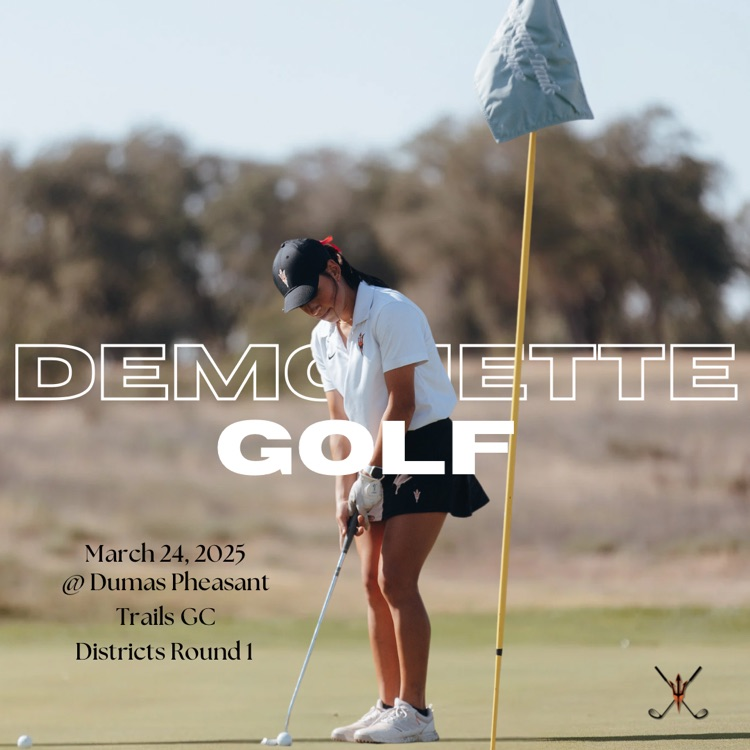 DISD_Athletics's tweet photo. Demonette Golf has their 1st round of Districts today on their home course! ⛳️ Good luck to our golfers today!
Dumas High School Golf Booster
#dumasathletics | #DPND | #dumasdemons | #demonettes | #demonprideneverdies | #hssports https://t.co/Fs72V3lmDZ
