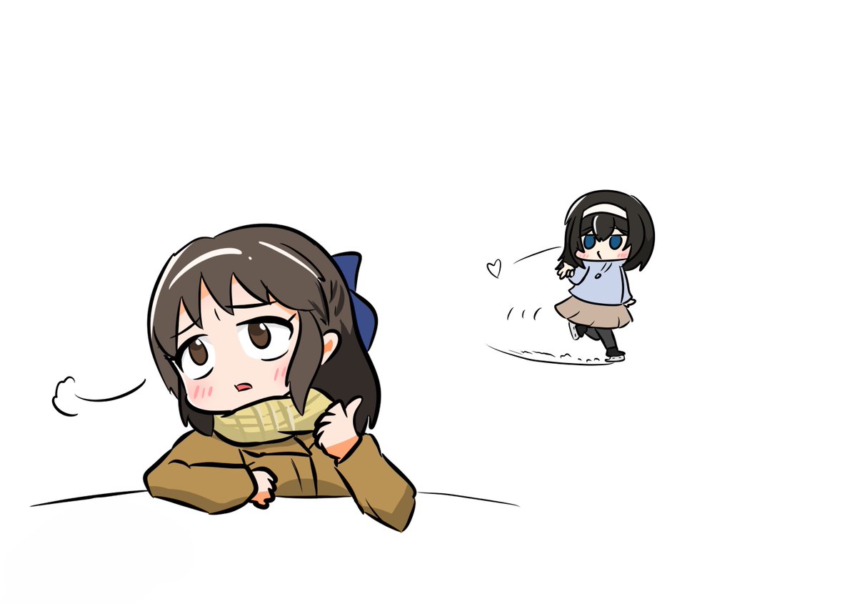 鷺沢文香 ,橘ありす 「無駄に差分まで用意した 」|リッカさん@鉄馬Pのイラスト