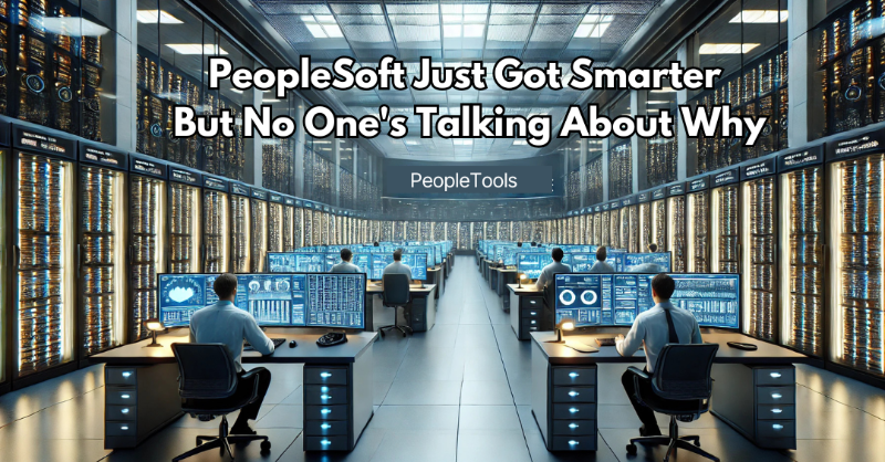 PeopleSoftGigs's tweet photo. PeopleSoft is getting smarter.  

Oracle is making it more configurable, reducing the need for painful customizations.  

New features like Event Mapping and Drop Zones 

Search and layouts now adjust dynamically

How much smarter can PeopleSoft get?