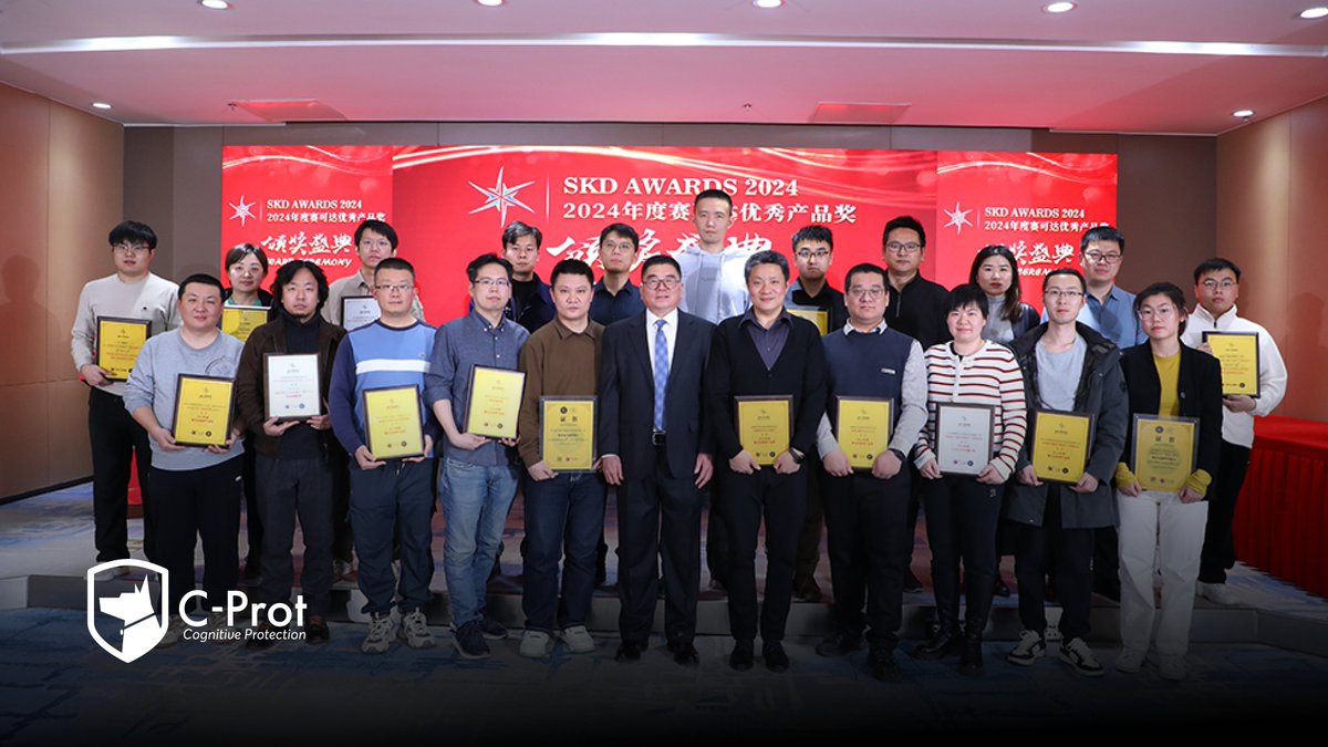 cprotglobal's tweet photo. C-Prot Receives Prestigious "SKD AWARDS 2024 PRODUCT EXCELLENCE," Recognized as the Oscars of Cybersecurity

Read more in the Bulletin 🚀
https://t.co/T186wStJds https://t.co/GOwrO8nkkp