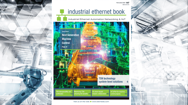 March/April 2025 Industrial Ethernet Book iebmedia.com/ebooks/march-a… The March/April 2025 issue presents in-depth coverage of Time-Sensitive Networking and a special report on Next Generation Machine Control. #industrialethernet #tsn