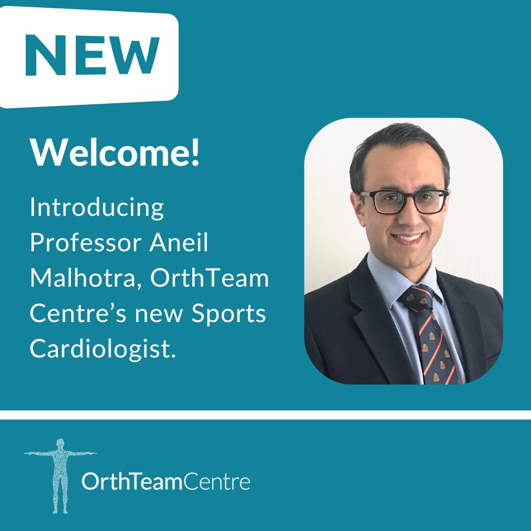 OrthTeam Centre (@ortht) on Twitter photo 🆕 Sports Cardiology Service 🆕
We’re delighted to welcome leading Consultant Sports Cardiologist <a href="/DrAneilMalhotra/">Prof Aneil Malhotra</a> who will be heading up our Sports Cardiology Service at the OrthTeam Centre! 😀
Find out more and book a consultation ➡️ orthteamcentre.co.uk/consultants/pr…
#sportscardiology 🆕 Sports Cardiology Service 🆕
We’re delighted to welcome leading Consultant Sports Cardiologist <a href="/DrAneilMalhotra/">Prof Aneil Malhotra</a> who will be heading up our Sports Cardiology Service at the OrthTeam Centre! 😀
Find out more and book a consultation ➡️ orthteamcentre.co.uk/consultants/pr…
#sportscardiology