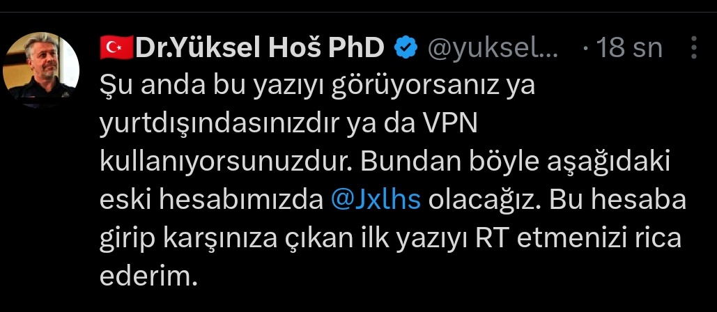 🇹🇷Jxlhš (@jesuisjxlhs) on Twitter photo Madem <a href="/yukselhos/">🇹🇷Dr.Yüksel Hoš PhD</a> sayfamızı engellediler öyleyse buradan devam ediyoruz.RT ederseniz duyulmasına yardımcı olmuş olursunuz. Artık yeni adresimiz burası. <a href="/jxlhs/">jxlhs</a> eski hesaptan yazdığım son paylaşım da aşağıdaki paylaşımdır. RT etmeniz halinde buluşma mekanımız burasıdır. Saygılarımla Madem <a href="/yukselhos/">🇹🇷Dr.Yüksel Hoš PhD</a> sayfamızı engellediler öyleyse buradan devam ediyoruz.RT ederseniz duyulmasına yardımcı olmuş olursunuz. Artık yeni adresimiz burası. <a href="/jxlhs/">jxlhs</a> eski hesaptan yazdığım son paylaşım da aşağıdaki paylaşımdır. RT etmeniz halinde buluşma mekanımız burasıdır. Saygılarımla