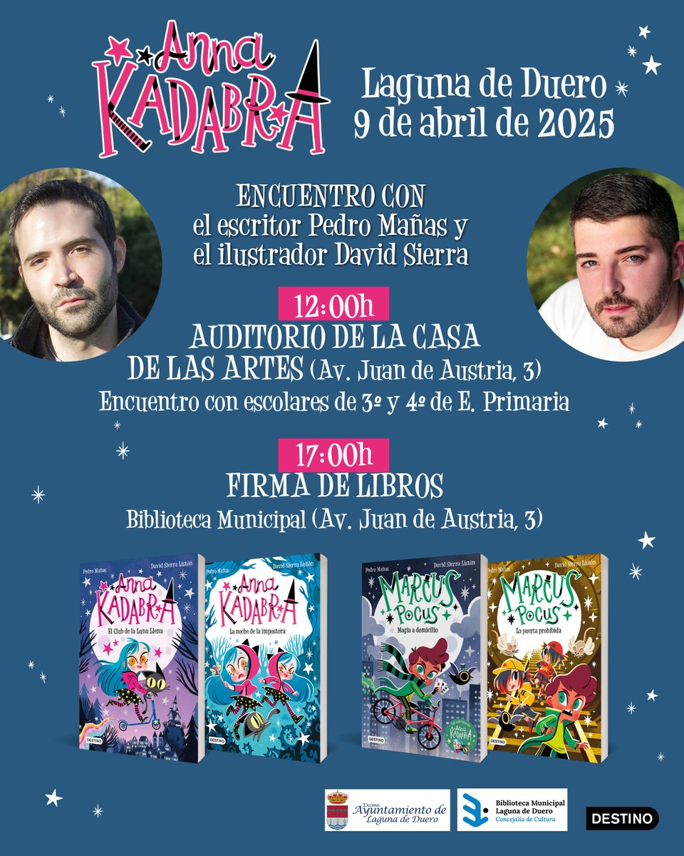 Buenas noticias... Si el año pasado conseguimos traer a Roberto Santiago, escritor que más leen los niños y niñas entre los 9 y los 12 años, este año hemos conseguido que venga Pedro Mañas, que es el más leído, junto con Begoña Oro, de los niños y niñas entre los 7 y los 9 años.