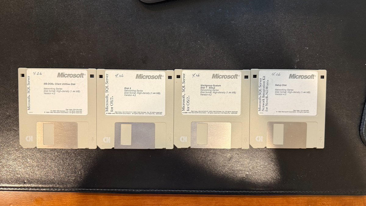 bobwardms's tweet image. The 4th week of my #MarchMadness continues with the #MVPSummit. @Microsoft is celebrating their 50th anniversary this year. In honor of that, here is what I was given my 1st day on the job some 32 years ago. #sqlhistory #microsoftlife.