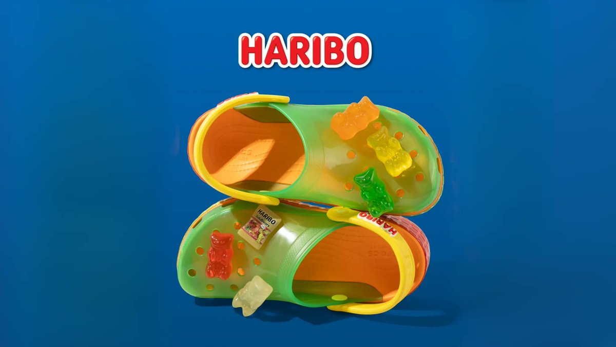 Today's campaign inspiration comes from the team at <a href="/Crocs/">Crocs</a> &amp; confectionary kings <a href="/HariboUKI_/">HARIBO UK & IRELAND</a>, who are collaborating on a limited edition line of their infamous clogs with a gummy twist! Available now but selling out quick! 🍬

haribo.com/en-us/news/har…
