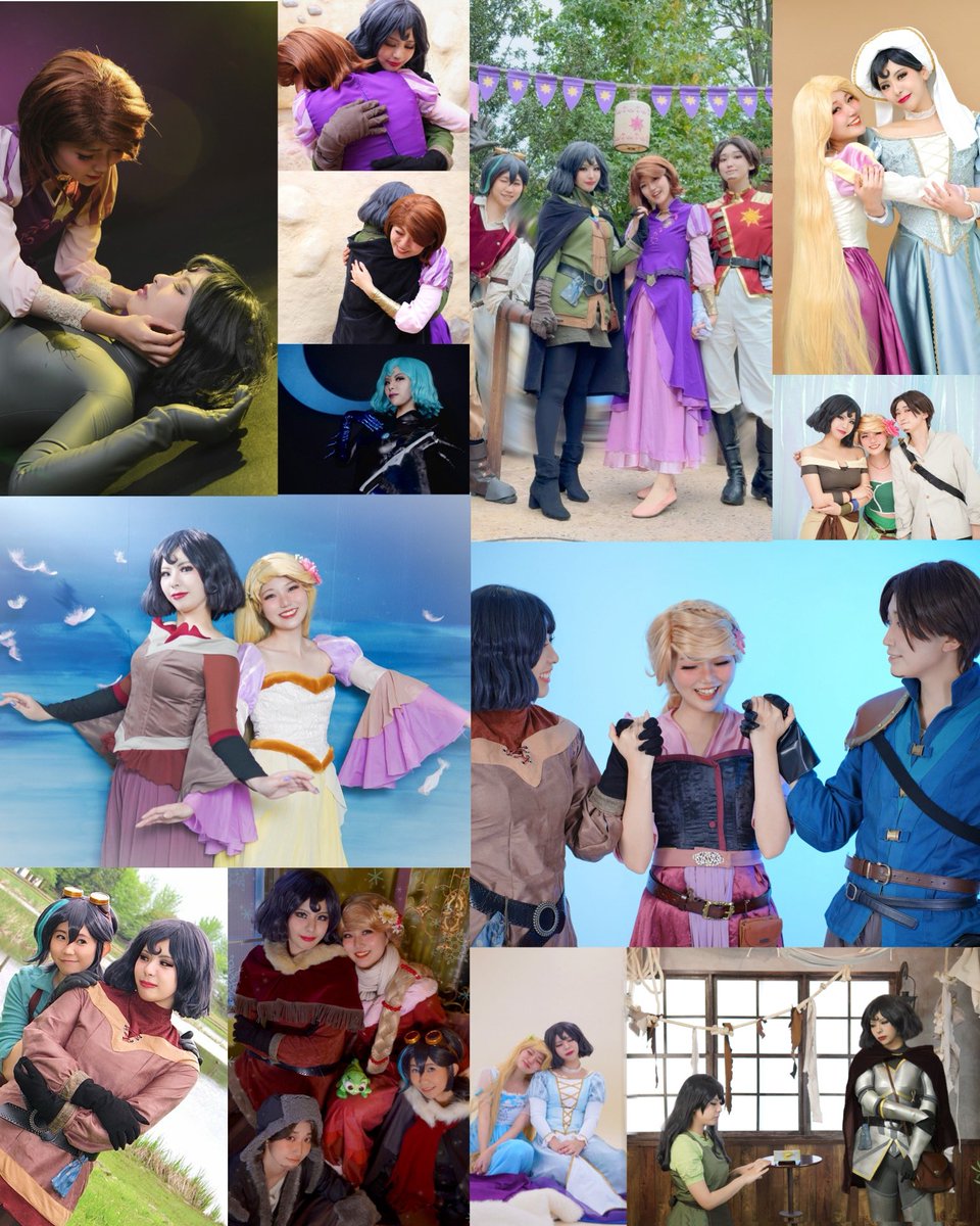mnk_129's tweet image. ラプンツェル ザ・シリーズ
8周年おめでとうございます🥰💕
大好きなみんなとの写真でお祝い🎉

ラプザに出会えてみんなと出会えて私は本当に幸せ者です🥹✨

カサンドラ衣装手作りコンプリートまであと一着！！がんばります！！

#ラプザ仮装
#tangledtheseries 
#rapunzelstangledadventure