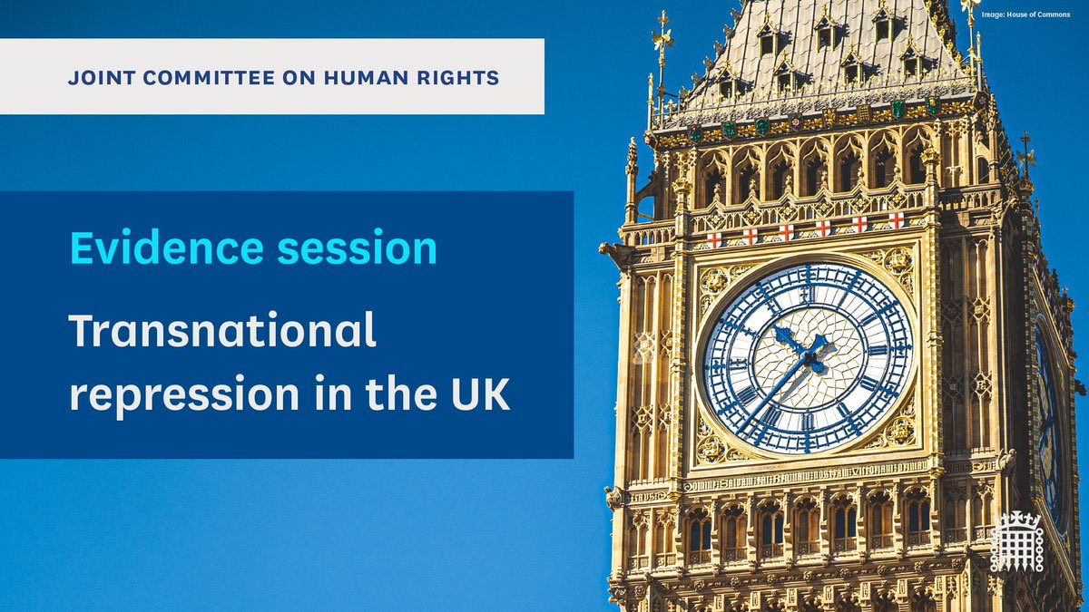 Lord (David) Alton (@davidaltonhl) on Twitter photo On Wednesday <a href="/UKParliament/">UK Parliament</a> the Joint Committee, Human Rights holds a Hearing on Transnational RepressionĀ in the UK-Witnesses: <a href="/martinplaut/">Martin Plaut</a> - Journalist & Senior Research Fellow; <a href="/jpmlynch/">James Lynch</a> - Co-Director Fair Square; <a href="/skcoughtrie/">Susan Coughtrie</a> - Director Foreign Policy Centre <a href="/HumanRightsCtte/">UK Parliament Human Rights Committee</a> On Wednesday <a href="/UKParliament/">UK Parliament</a> the Joint Committee, Human Rights holds a Hearing on Transnational RepressionĀ in the UK-Witnesses: <a href="/martinplaut/">Martin Plaut</a> - Journalist & Senior Research Fellow; <a href="/jpmlynch/">James Lynch</a> - Co-Director Fair Square; <a href="/skcoughtrie/">Susan Coughtrie</a> - Director Foreign Policy Centre <a href="/HumanRightsCtte/">UK Parliament Human Rights Committee</a>