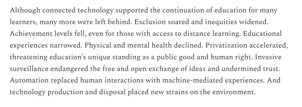Ed-tech may have done more harm than good during the COVID school closures. 

Our latest at After Babel: a summary of the free book "An EdTech Tragedy?" by UNESCO's Mark West.

afterbabel.com/p/edtech-trage…