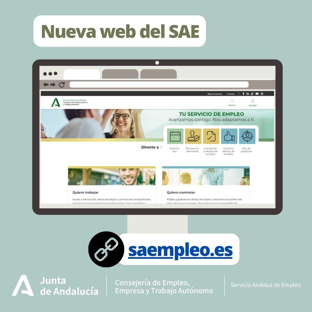 SAEmpleo's tweet image. Tenemos nueva web, entra ya en saempleo.es/portalsae/ y descubre las nuevas funcionalidades y servicios