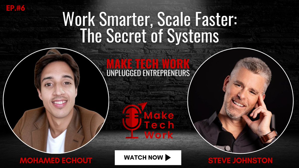 SteveOnDigital1's tweet image. Check out this insightful episode on the Power of Systems! 

Having systems in place allows you to improve and streamline your processes. If you don&apos;t, what is your reference???

Watch now to learn more: zurl.co/642I1

 #systemsthinking #efficiency #MakeTechWork