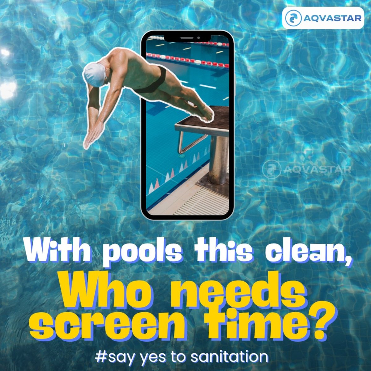aqvastar's tweet image. Swap screen time for splash time!✨Keep your pool clean and dive into the fun!🏊‍♂️ 
Visit us: aqvastar.in
#aqvastar #PoolSolutions #poolchlorinator #poolequipment #watertreatment #cleanpool #poolwater #disinfection #chemicaldosing #PoolMaintenance #pooldesign #PoolCare