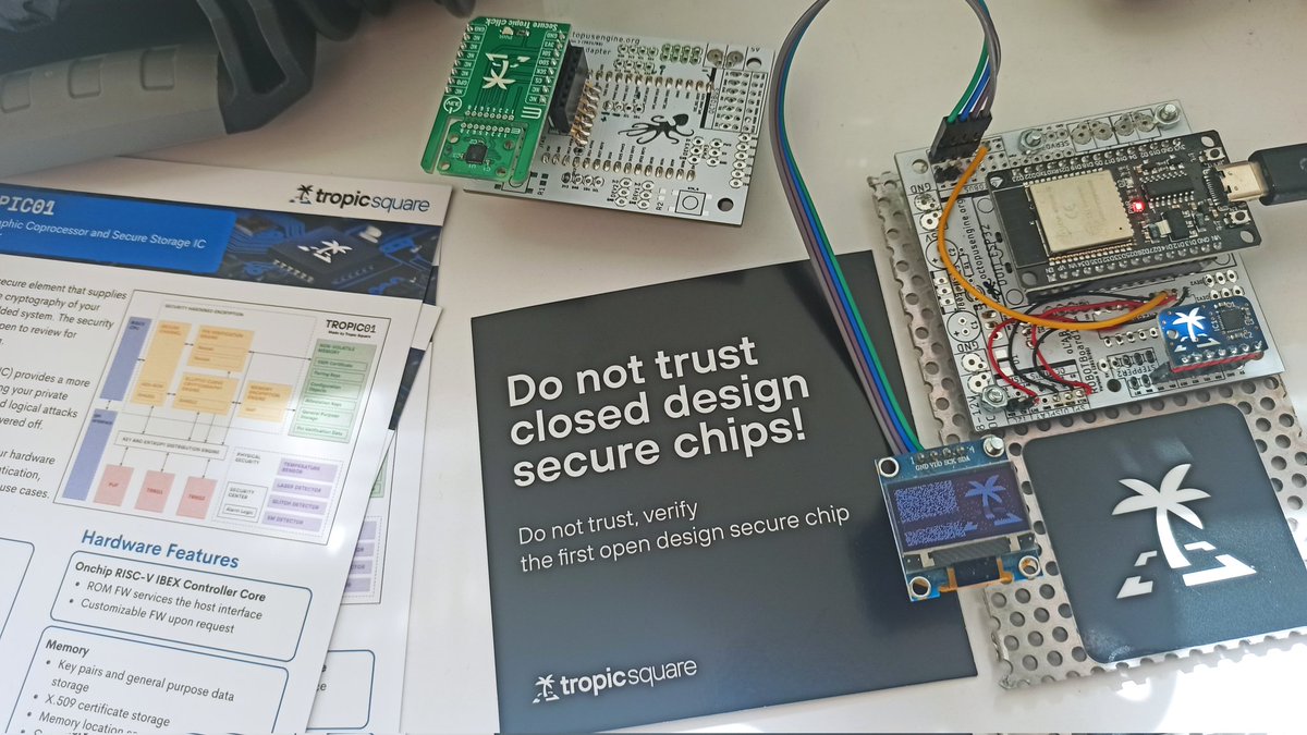 AgamaPoint's tweet image. This time we had a chance to show our progress with #TROPIC01 at the traditional #ArduinoDay event in Prague.
#esp32 #micropython #CyberSecurity