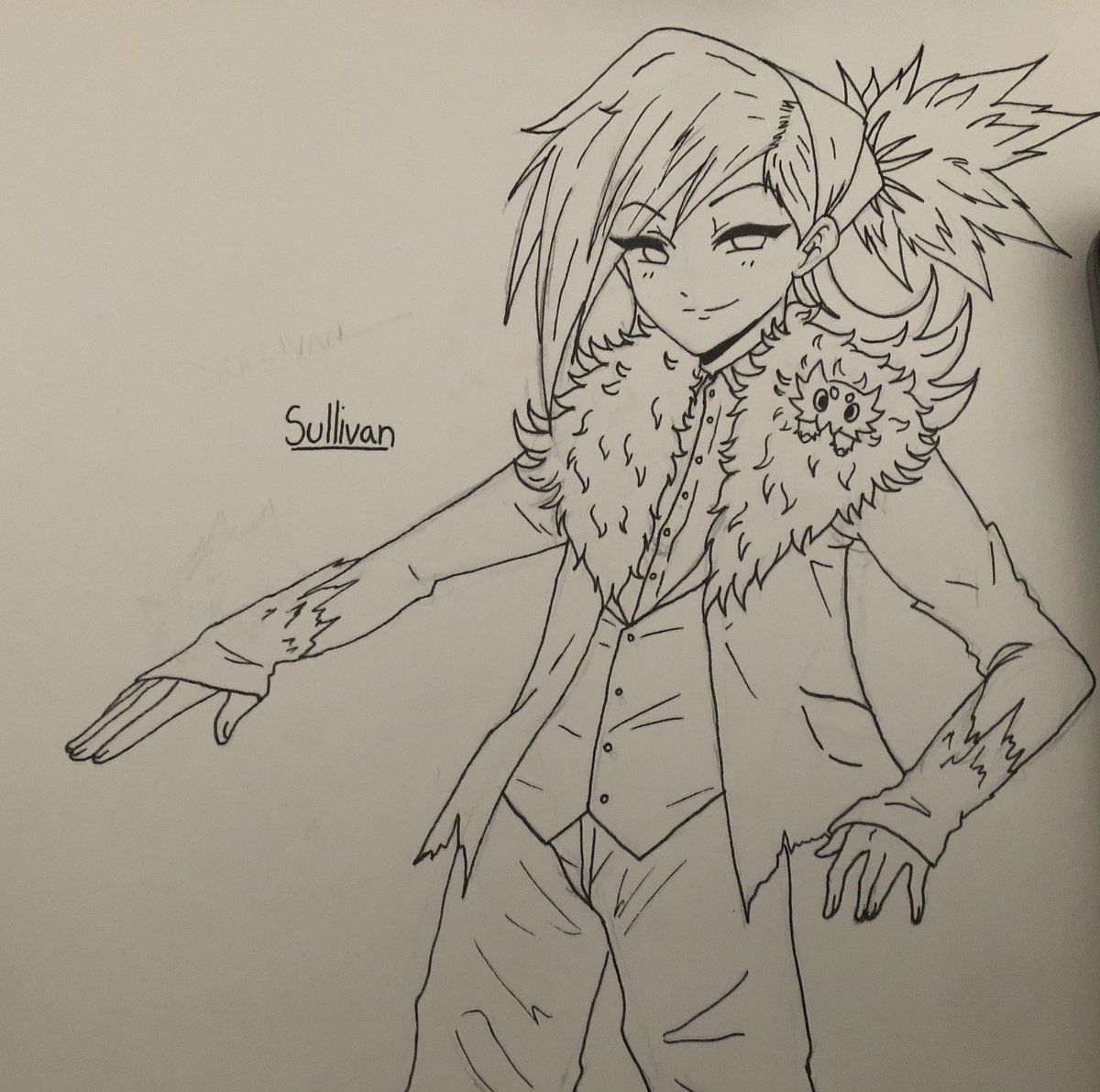 My iPad died during art club so I did a little traditional piece to compensate