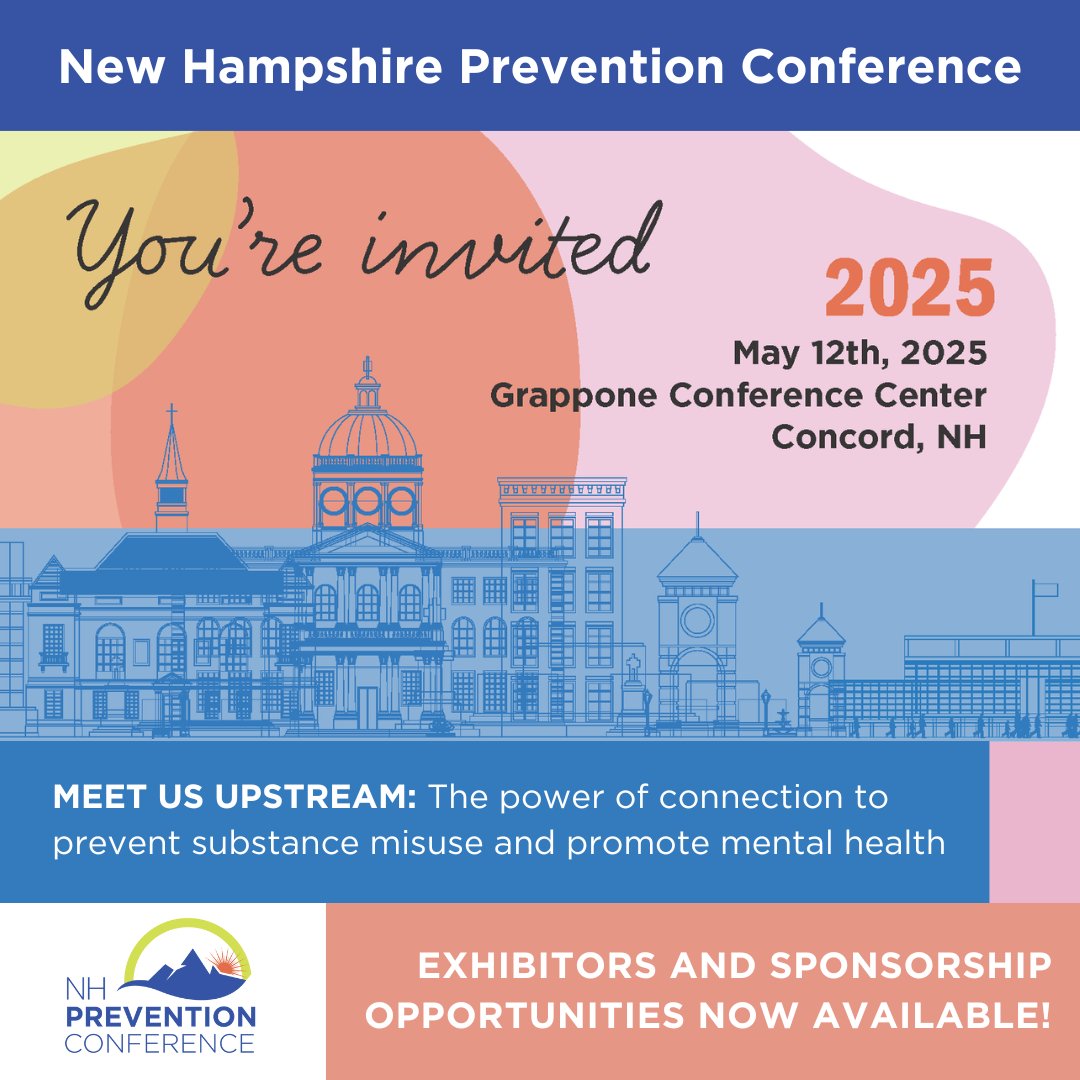 The NH Prevention Conference is taking place on May 12, 2025! ✨ Keep your eye out for registration details and help us spread the word: nhpreventionconference.org #ThePartnershipNH