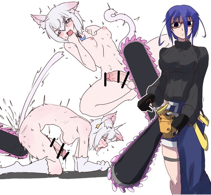 らくがき
手遊さん(@Yy24315049)とこのよその子ニーニャちゃんでシリコンチェーンソーの試し斬りをするうちの子沙雪ちゃん 