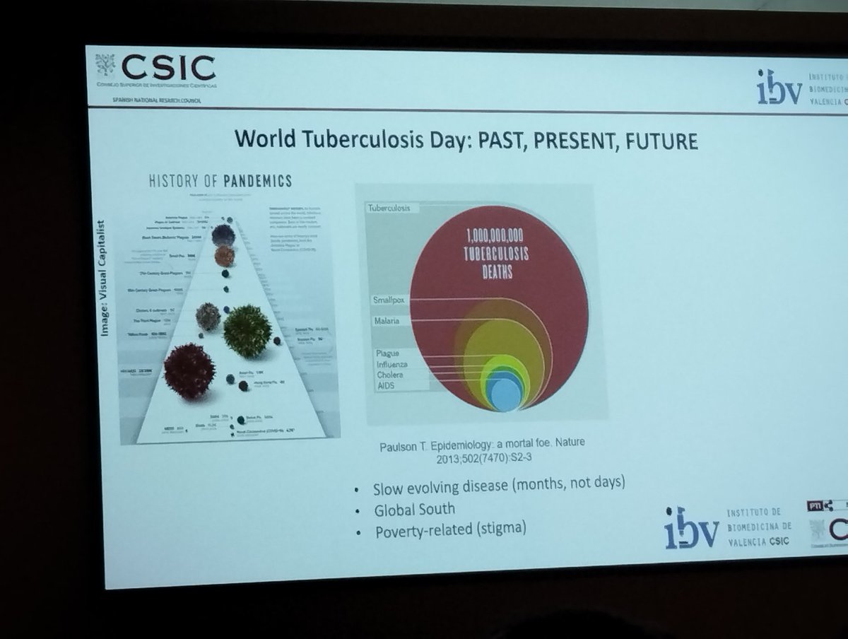 IBV_CSIC's tweet photo. Iñaki Comas @icoes del @IBV_CSIC participando hoy, Día Mundial de la Tuberculosis, en la Jornada IBV - CIPF SCIENCE DAY celebrada hoy en Valencia junto al @CIPFciencia #investigacioncientifica #TuberculosisDay https://t.co/TOUGxLcuaA