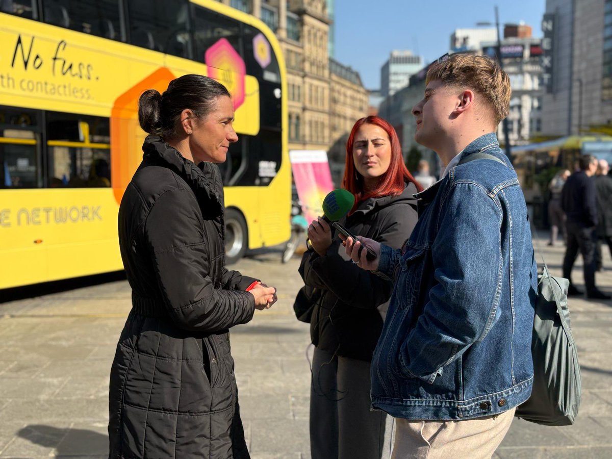 Dame Sarah Storey (@damesarahstorey) on Twitter photo Glorious morning for a pedal into central Manchester to the media launch of the new <a href="/BeeNetwork/">Bee Network</a> Tap & Go system. Bus & tram now falling under a fare capped system with work underway to include GM Cycle Hire into that fare cap too.
#ActiveTravelCommissioner Glorious morning for a pedal into central Manchester to the media launch of the new <a href="/BeeNetwork/">Bee Network</a> Tap & Go system. Bus & tram now falling under a fare capped system with work underway to include GM Cycle Hire into that fare cap too.
#ActiveTravelCommissioner