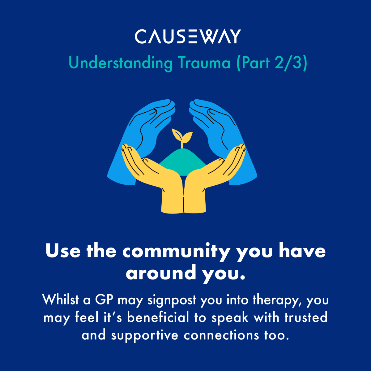 Understanding Trauma Part 2 of 3: Finding Support

Recovering from trauma is a journey, and the right support can make all the difference.  Take things at your own pace and reach out when you're ready. 💬

📌 Follow along for Part 3

#UnderstandingTrauma   #EndModernSlavery