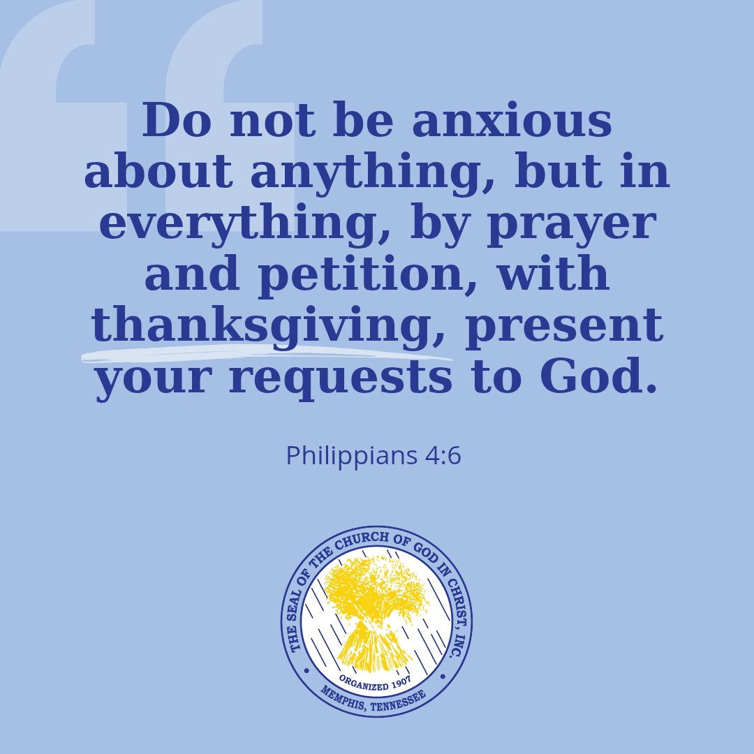It's hard in the world today to not be anxious. But The Word commands us to "not be anxious about anything." Remember that God promises that He will perfect THAT which concerns us! If it concerns you, then rest assured it matters to God and He is yet working on your behalf.