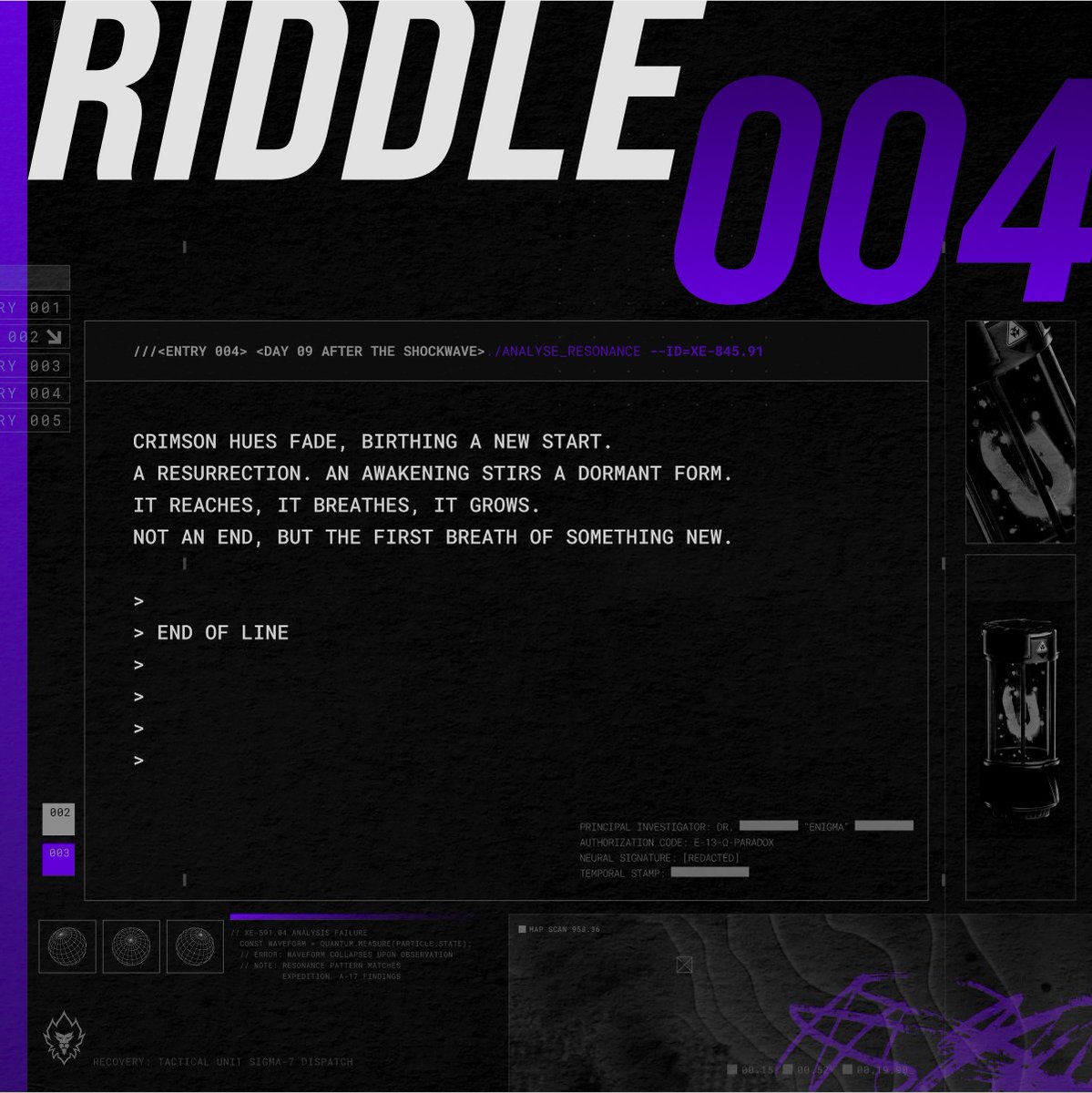 We’re down to the fourth energy type and one step closer to solving the mystery! 😮‍💨

Help Dr. Enigma solve the riddle and submit your findings once you have your answers to all five riddles. 
#ChainInABottleGiveaway $LION #LoadedLions #ManeCity #DarkLions #Web3Gaming #Airdrop