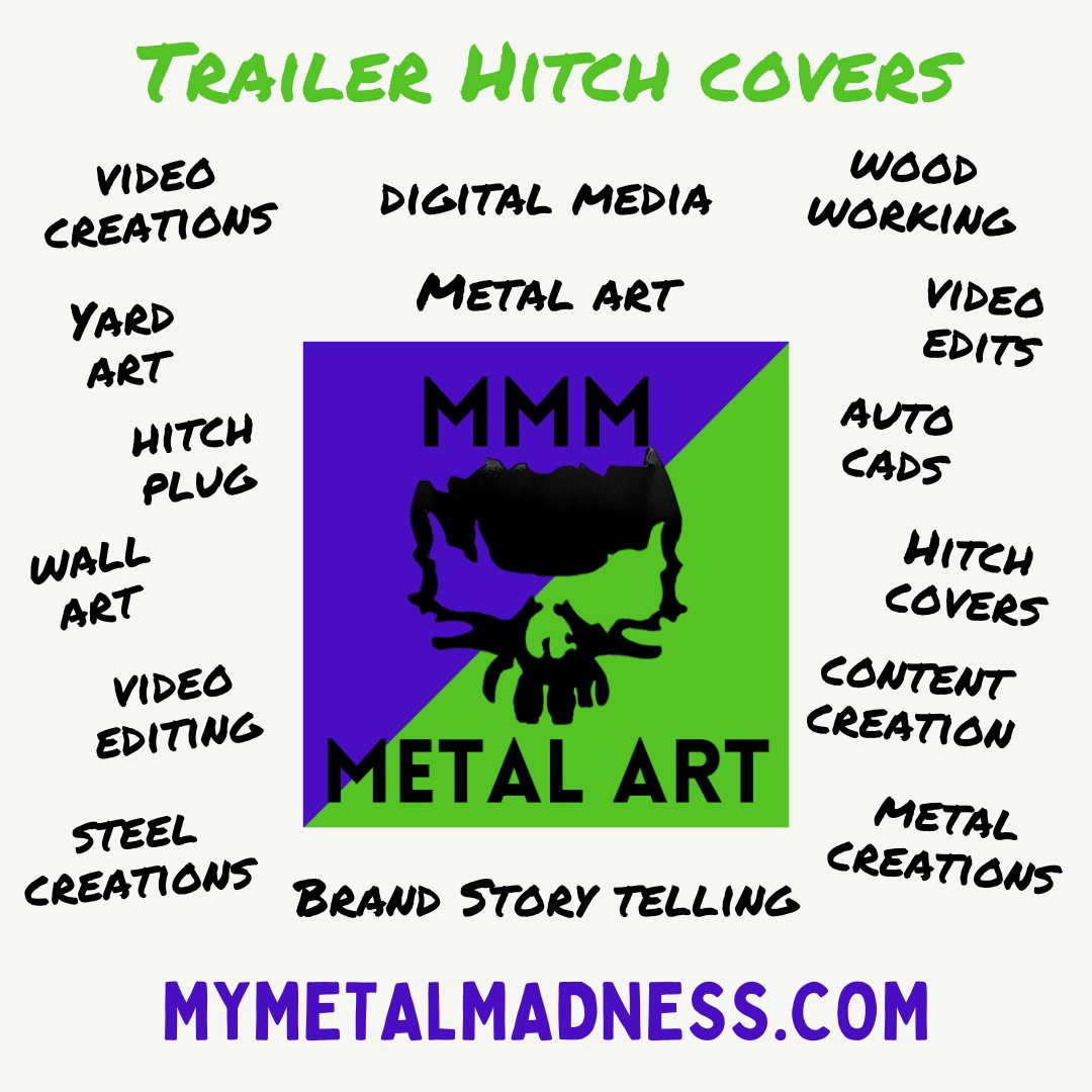 mymetalmadness's tweet photo. π Enhance the look of your vehicle! π»
https://t.co/PN3azBMjzG
#alienskull #crackedskull #styleyourride #trailerhitchcovers #expressyourself #hitchcovers #welder #metalwork #metalart #metalcraft #madeintheUSA #hitchyaride #MyMetalMadness #LisaAnndMetal #Kinkedsword #theDSGal https://t.co/ihH7jBJxys