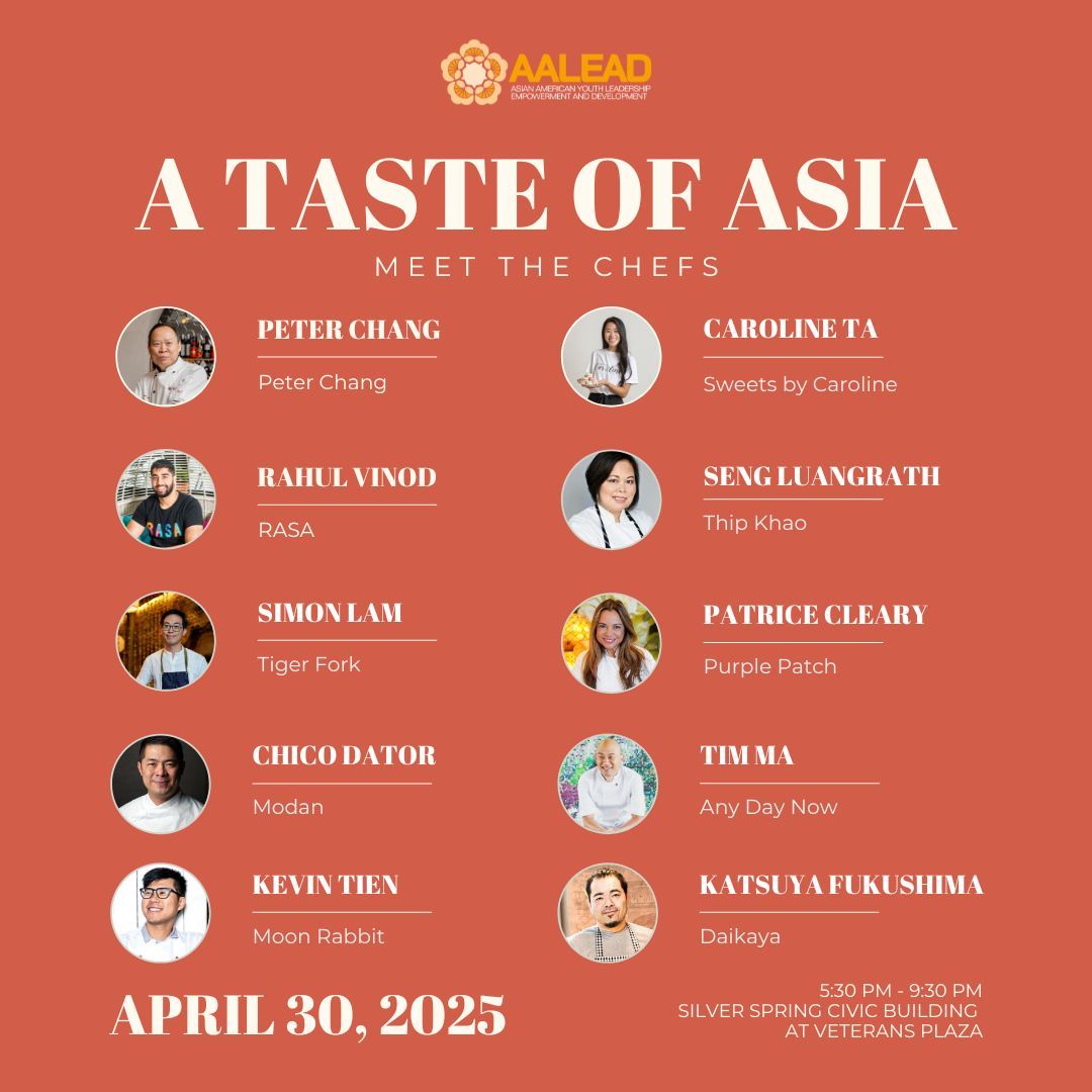 Join our Taste of Asia event for a culinary adventure featuring local celebrity AAPI chefs. Enjoy diverse, mouth-watering dishes while supporting AALEAD. Secure early bird tickets now before prices rise on April 1.

Secure your tickets at: buff.ly/3NDYpU4