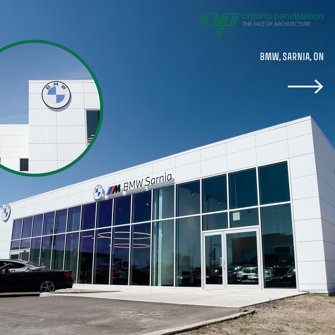On_Panelization's tweet image. 🚘 Enhancing Dealership Showrooms with Quality &amp;amp; Expertise 🏗️✨

At Ontario Panelization, we deliver premium cladding solutions that make dealerships stand out. Check out our latest projects! 👀

📍 Learn more at ontariopanelization.com

#FacadeExperts #ArchitecturalCladding