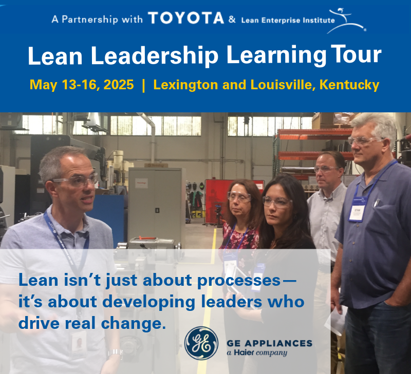 LeanDotOrg's tweet photo. GE Appliances has invested $1 billion in revitalizing U.S. manufacturing. Join the tour to see how lean leadership made it possible.
https://t.co/h3R26WbeVw
#Leadership #LeanTransformation #LeadershipDevelopment #ContinuousImprovement #LeanThinking https://t.co/SbLGOmgTcG