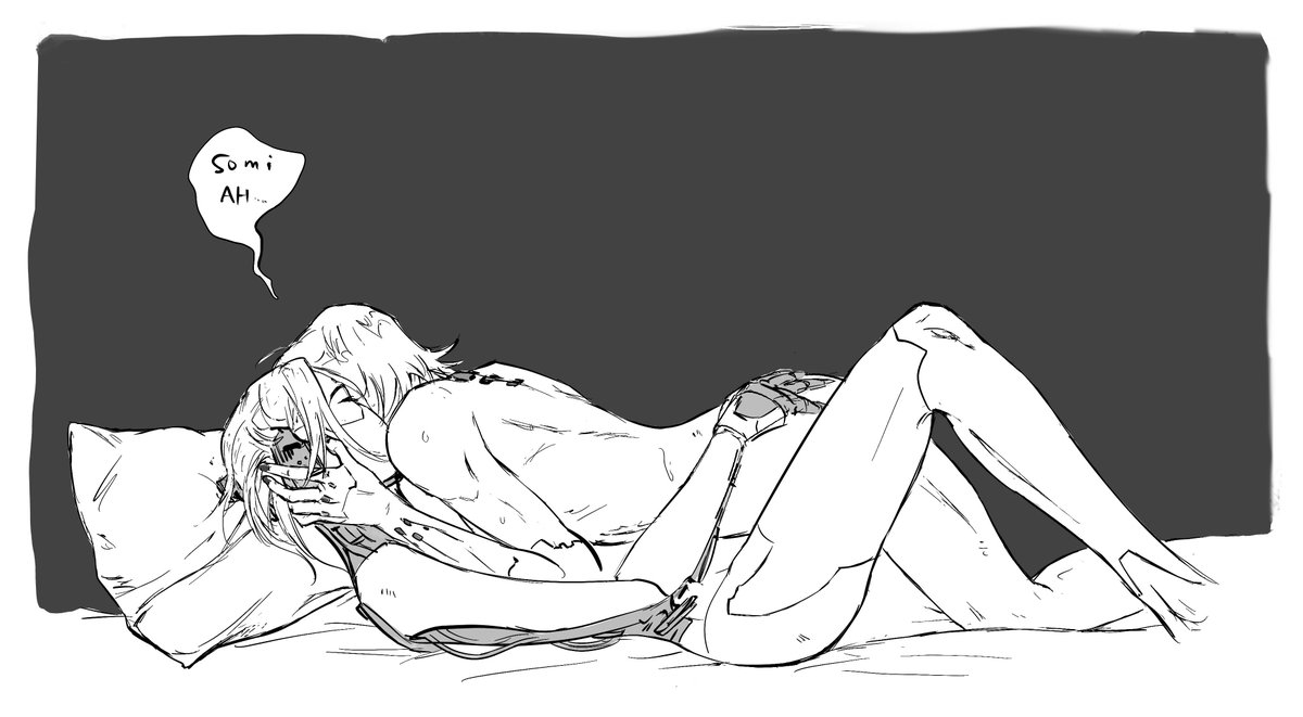 evaelroy's tweet photo. I don't know why I just drew it. I need SongV adult comics. Who will draw them?
#cyberpunk2077 #PhantomLiberty #songbird #Songsomi #V https://t.co/D4ulub40KC