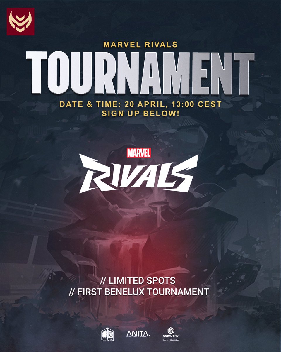 Ready to prove you're the best? 

Join our Marvel Rivals Tournament! 
Compete with other teams, get casted on stream and make your name known. 

Don’t miss your shot. Spots are LIMITED! 

Register now trough our Discord👇