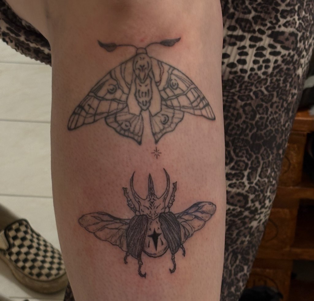 Ich hab mir mal wieder Tinte unter die Haut gejagt, was sagt ihr??? 
(Bin kein Profi!!)