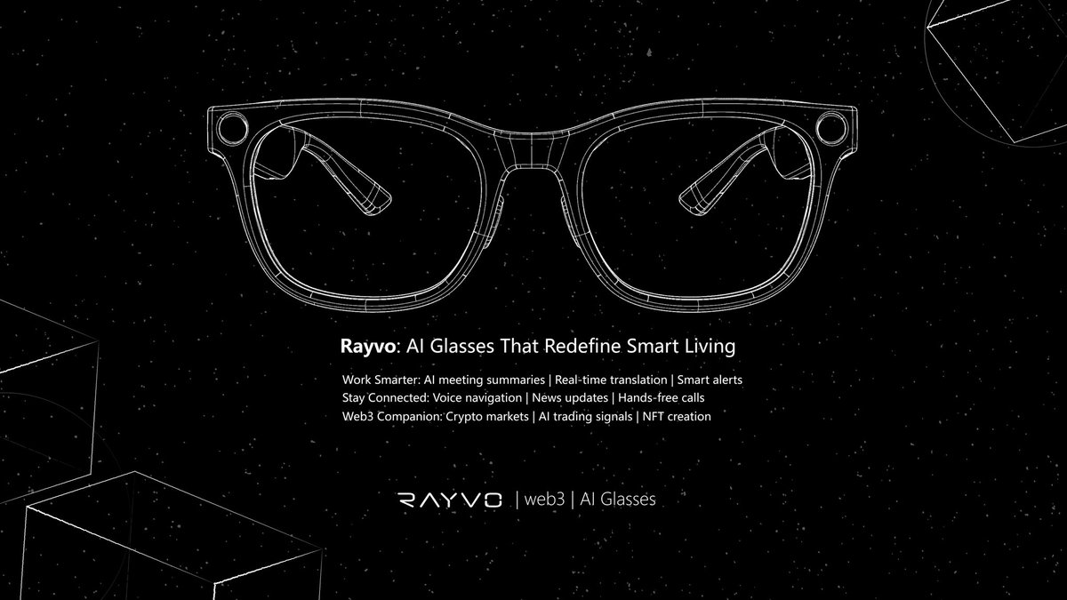 rayvo_xyz's tweet photo. Rayvo: The AI-Powered Smart Glasses That Go Beyond Vision 👓

Forget ordinary smart glasses—Rayvo is your personal AI assistant, seamlessly integrating into your daily life.

From productivity to finance, Rayvo is not just a gadget—it’s your gateway to the AI-powered future.

🔗 Discover more today! #Rayvo #AI #SmartGlasses #Web3