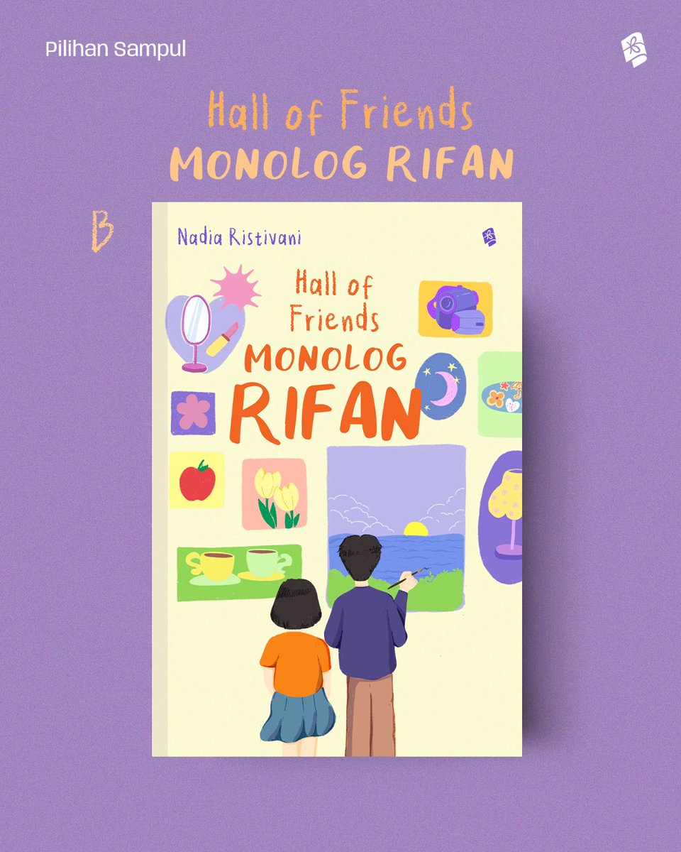 Bukune's tweet photo. #VoteCover 📚📝

Waktunya pilih cover favoritmu! untuk buku "Hall of Friends: Monolog Rifan" karya @ijoscripts  ✨

Kamu tim A atau tim B?🤩

#HallofFriends #MonologRifan https://t.co/tgLqLaxcVH