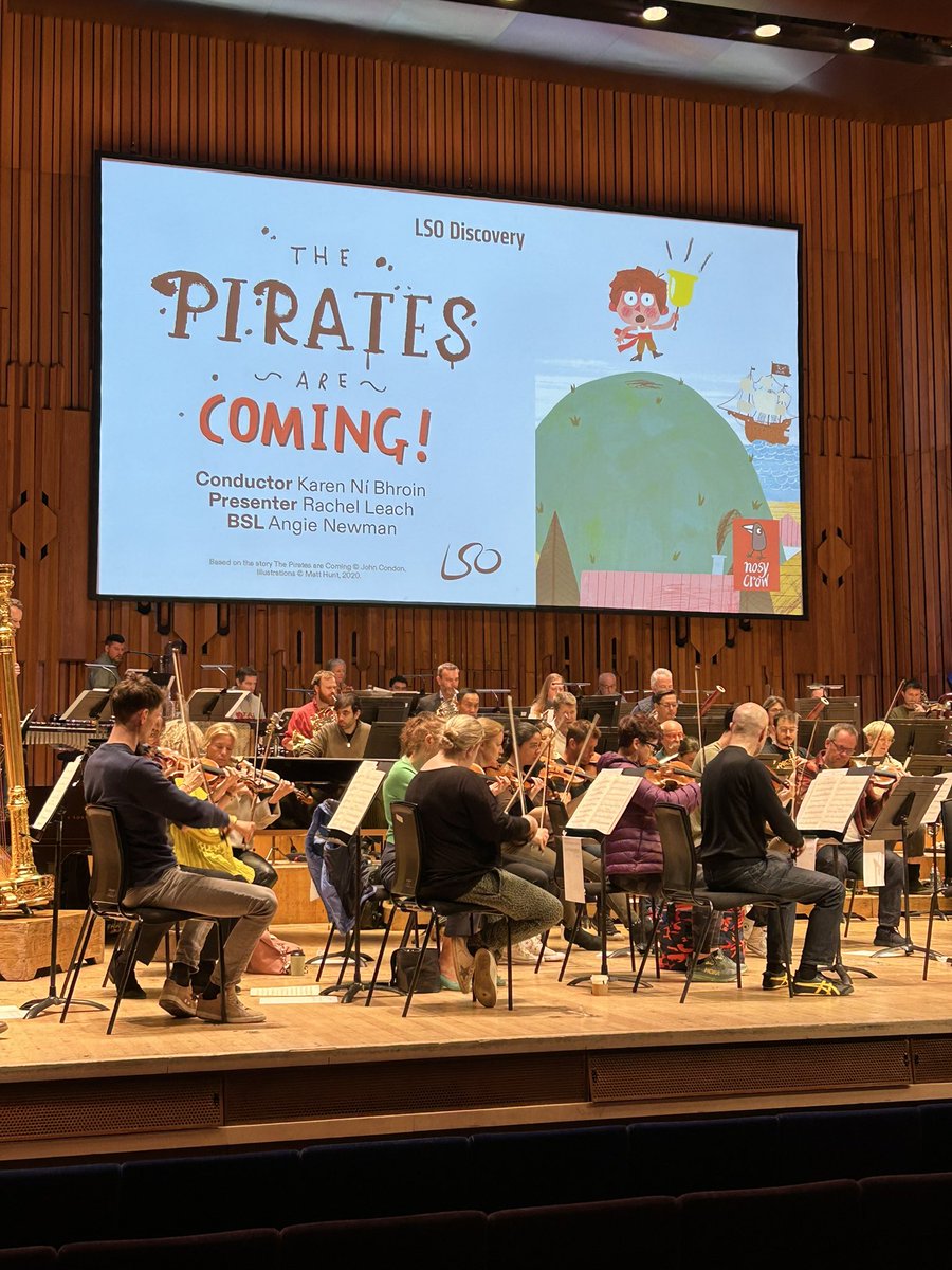 Today I get to introduce 4000 kids to music whilst pretending to be a pirate with <a href="/londonsymphony/">London Symphony Orchestra</a> #dreamjob