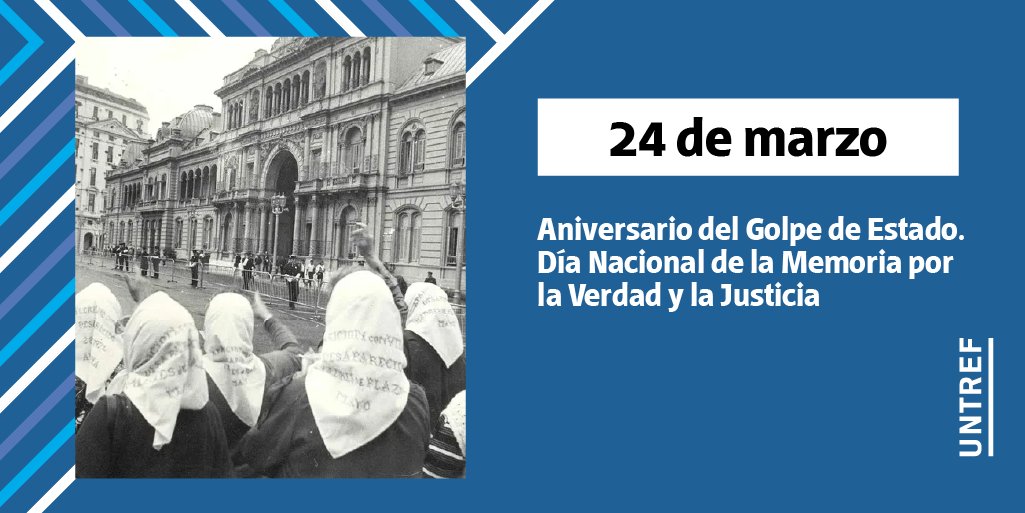 En un nuevo aniversario del golpe cívico-militar de 1976, seguimos diciendo NUNCA MÁS y pidiendo Memoria, Verdad y Justicia.